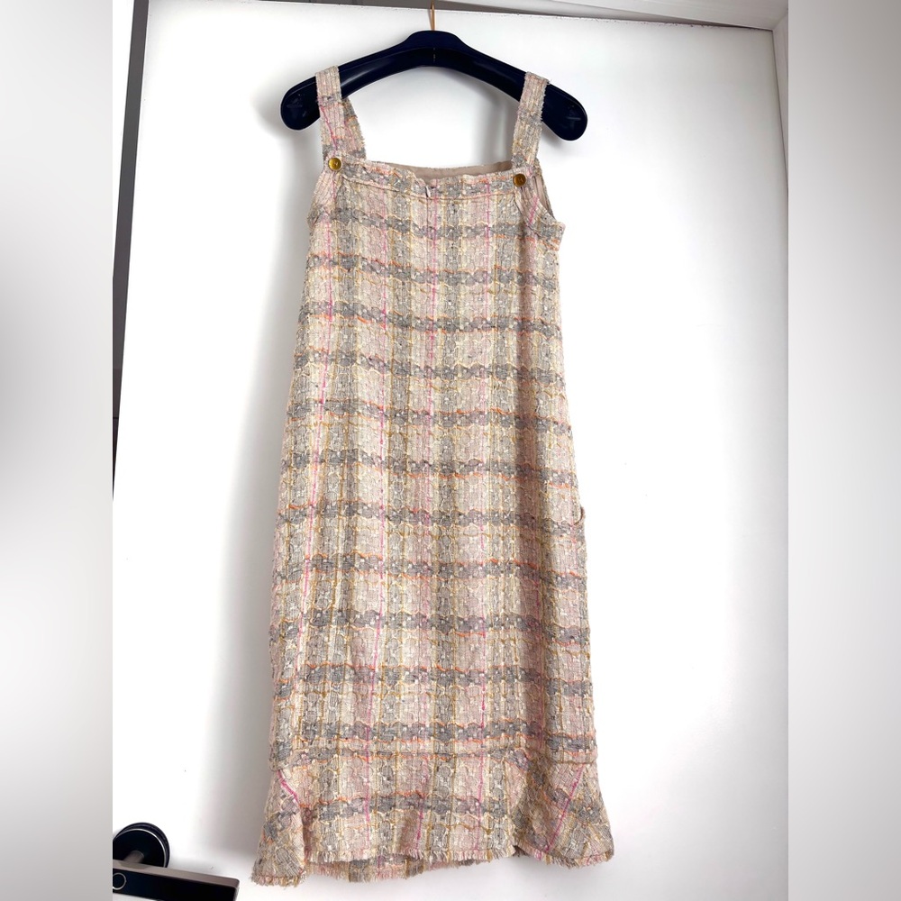 Authentic CHANEL Classic tweed sleeveless dress size 36 - Picture 2 of 16